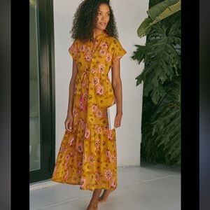 ro's garden mumi midi dress MUMI MIDI DRESS LEE RED RED / LEE / S